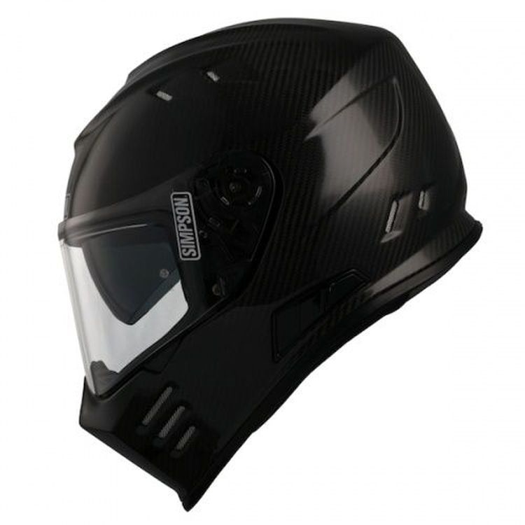 Simpson Venom ECE Motorcycle Crash Helmet  Carbon Fibre